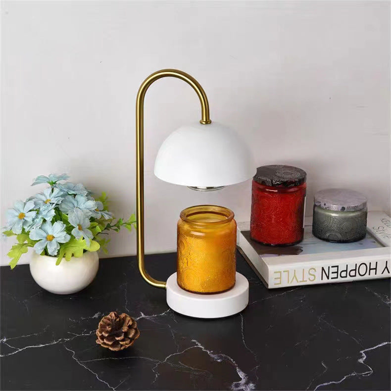 Minimalist Bedside Wooden Fused Candle Lamp